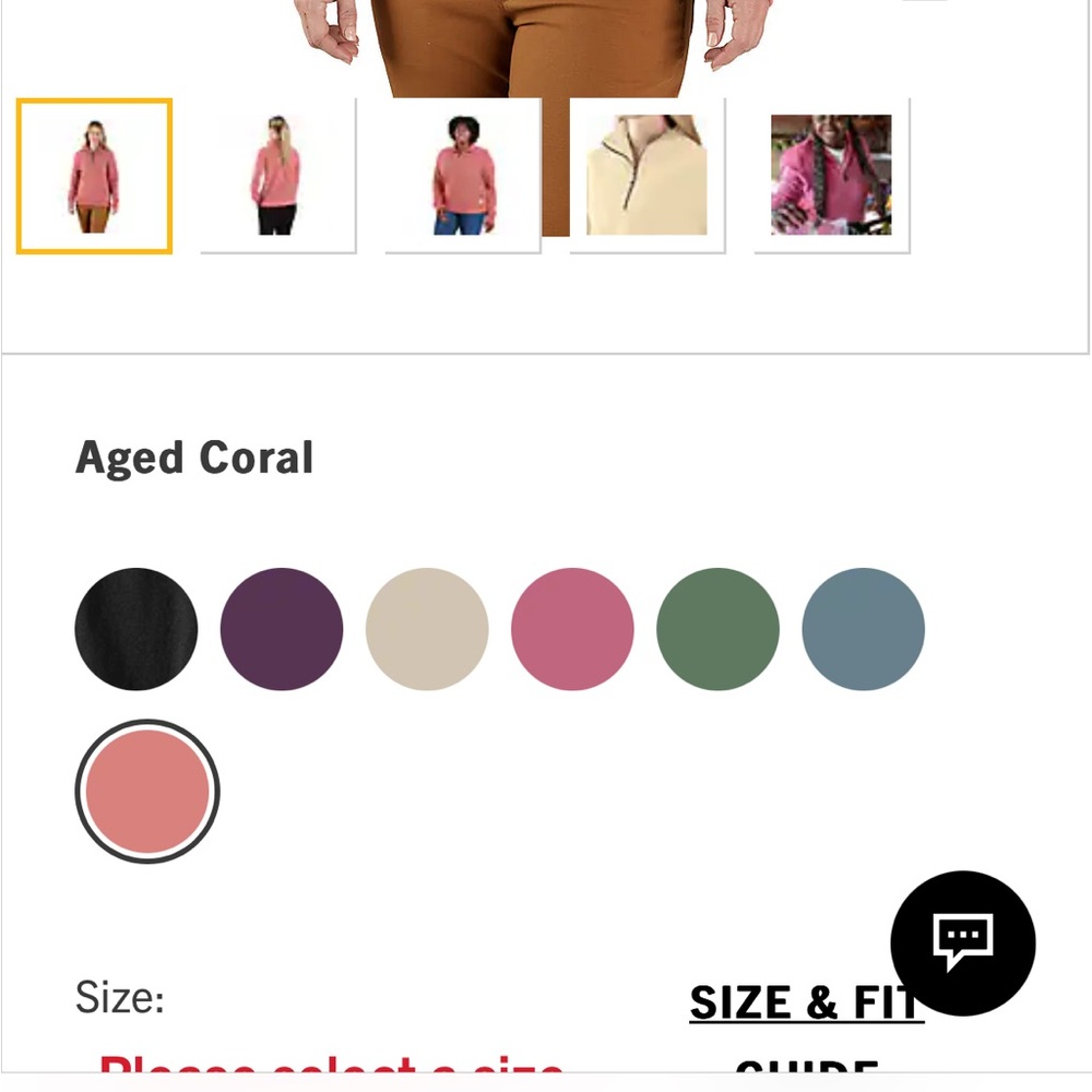 Carhartt Tencel Fiber Relaxed Fit Half Zip Sweatshirt - Picture 6 of 10